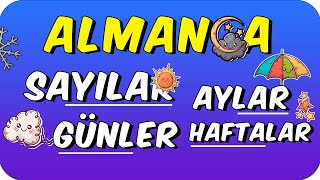 ALMANCA  SAYILAR GÜNLER HAFTALAR AYLAR [upl. by Nenad]