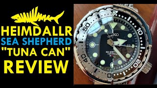 Heimdallr Sea ShepherdSeiko Tuna Homage Automatic Watch Review [upl. by Etteve]