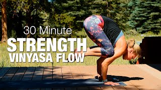 30 Minute Strength Vinyasa Flow Yoga Class  Five Parks Yoga [upl. by Devonne917]