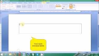 Kreiranje tabela u MS Wordu 2007  Creating tables in MS Word 2007 [upl. by Pacien]