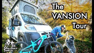 VANLIFE GOALS Hannahs Dialed MTB Van Tour [upl. by Laurita]