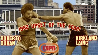 Kirkland Laing vs Roberto Duran 1080p 60fps ESPN [upl. by Ramej]