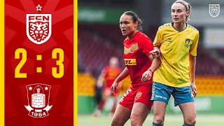 Gjensidige Kvindeliga Highlights FC Nordsjælland 2  3 Brøndby IF [upl. by Aihsoj]