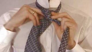 Double Windsor Knot How to Tie the Double Windsor Necktie Knot [upl. by Nrubua]