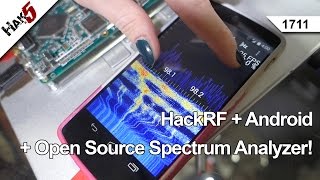 HackRF  Android  Open Source Spectrum Analyzer Hak5 1711 [upl. by Souvaine]