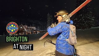 The Best Night Skiing in Utah  Brighton Review [upl. by Vassili398]