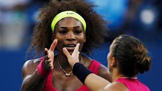 Serena Williams vs Sara Errani 2012 US Open Highlights [upl. by Ddart]