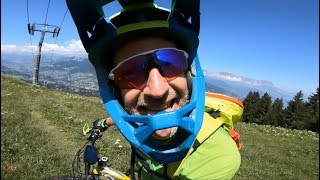 Découverte sentier MontDArbois Megève EBike 2019 [upl. by Truitt137]