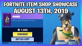 NEW GUNNER BACKBLING Fortnite Item Shop 13th August [upl. by Nalniuq]