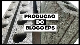 Fabricação de bloco sustentável concreto leve com EPS ISOPOR reciclado [upl. by Amora]