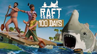 I Spent 100 Days in Raft Heres What Happened Full Playthrough [upl. by Adnouqal85]