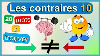 Trouver le contraire des mots  apprendre le français  les antonymes [upl. by Senior754]