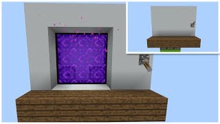 Minecraft Hidden 3x3 Nether Portal PEXboxWindows10Switch [upl. by Yodlem]