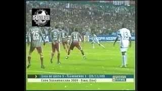 Liga De Quito 5 vs Fluminense 1 Copa Sudamericana 2009 Final Ida FUTBOL RETRO TV [upl. by Danna]