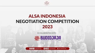 FINAL ROUND ALSA INDONESIA NEGOTIATION COMPETITION 2023 [upl. by Nariko]