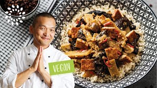 Sichuan Tofu mit Basmatireis Rezept  Vegan [upl. by Annis]