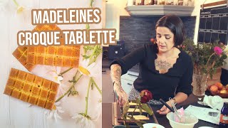 Madeleines en croque tablette avec le moule 3 tablettes GuyDemarle [upl. by Najib]