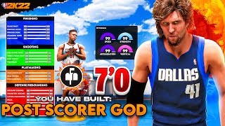 The BEST POST SCORER Build on NBA 2K22 OverPOWERED Best Build 2K22 Best Badges  Post Hook [upl. by Edva]