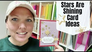 Making a Stampin’ Up Christmas Card with the Stars are Shining Bundle [upl. by Reeher318]