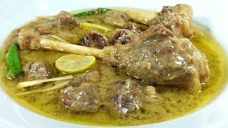 Namkeen Pyaz Gosht Recipe  White Beef  Mutton Onions Recipe  Peshawari Gosht by Cook with Farooq [upl. by Aubigny597]