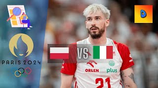 Siatkówka Polska vs Włochy 13 Igrzyska Olimpijskie Paryż 2024 [upl. by Airam407]