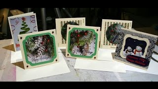 Christmas card recycling into new cards [upl. by Einnahpets881]