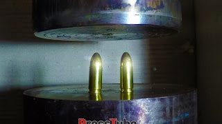 Hydraulic Press  Different Bullets  Fusing Together [upl. by Rainwater472]