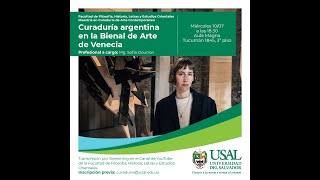 Charla sobre Curaduría argentina en la Bienal de Venecia [upl. by Micheline]