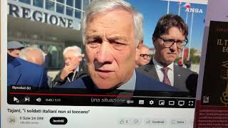 Tajani “I Soldati Italiani non si toccano” [upl. by Lledor]