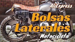 Bolsas laterales para motocicleta retro AliExpress [upl. by Anirhtak396]