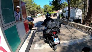 Mit den Motorrädern nach Kroatien Kanegra Beach [upl. by Euqinehs61]