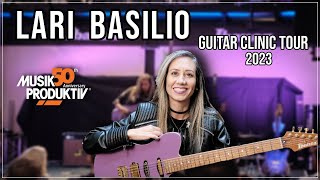 Interview with Lari Basilio Guitar Clinic Tour 2023  Musik Produktiv [upl. by Keyte]