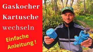 Gaskocher Kartusche wechseln 👍  Tutorial 100  Anleitung [upl. by Heidie]