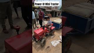 Power Of Electric Mini Tractor 🔥  500kg Loading minitractor power trending video [upl. by Lotsirk]