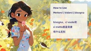 自制播客  metterci，volerci，bisogna的区别，Italian verbs metterci and volerci [upl. by Polad]