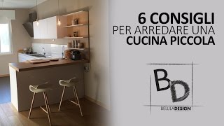 6 Consigli per Arredare CUCINA PICCOLA  Belula Design [upl. by Nirrej199]