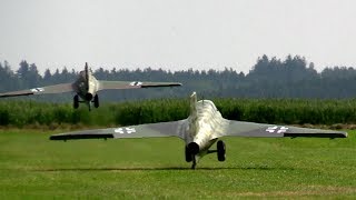 Giant Me163 Formation Flight [upl. by Lemrahc359]