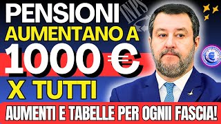 🔴1000 € PENSIONI MINIME E X TUTTI  ECCO COME E QUANDO ARRIVERANNO❗️ C’È TUTTO❗️VERIFICA ORA ✅ [upl. by Mensch]