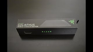 Razer Goliathus Stealth Mobile Edition Mouse Pad Review [upl. by Linnie]