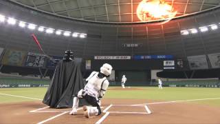 Vaders Home Run Japan Pacific League Baseball and Star Wars [upl. by Iderf489]