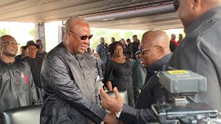 PrezAkuffo Addo consoles John Mahama at former MP ET Mensah’s final funeral😭👏 Alan’s arrival [upl. by Aihsetan]