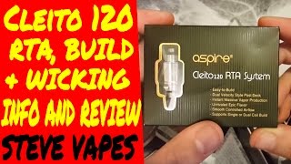 cleito 120 rta review and how to wick the coil for best performance [upl. by Pennebaker]