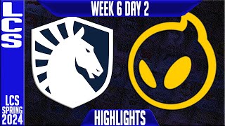 TL vs DIG Highlights  LCS Spring 2024 Week 6 Day 2  Team Liquid vs Dignitas [upl. by Annwahs948]