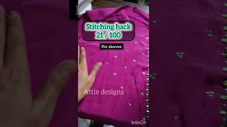 21100 Stitching Hacks for sleeves sleeves designersleeves sleevesdesigns suit neckline sew [upl. by Primaveria]