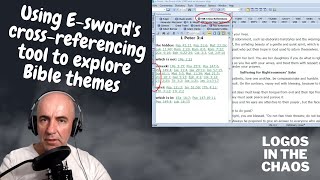 Using Eswords crossreferencing tool to explore Bible themes [upl. by Dodie]