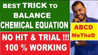 How to BALANCE any Chemical Equation  ABCD Method  Best Way to Balance Chemical Equation [upl. by Hanikahs]