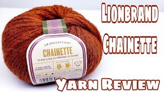 Yarn Review  Lionbrand Chainette Yarn from the LB Collection  BagODay Crochet Video [upl. by Annoik]