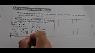 117 Autoevaluación de lo aprendido Cuaderno de ejercicio numeral 2 [upl. by Eylrac]