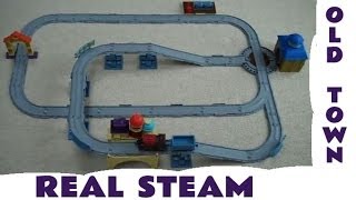 Chuggington Interactive STEAM AROUND OLD TOWN SET With Old Puffer Pete [upl. by Nudnarb]