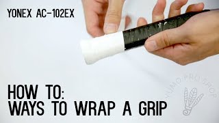 How To Wrap a Badminton Racket with Grip  YumoTube [upl. by Vladimar]